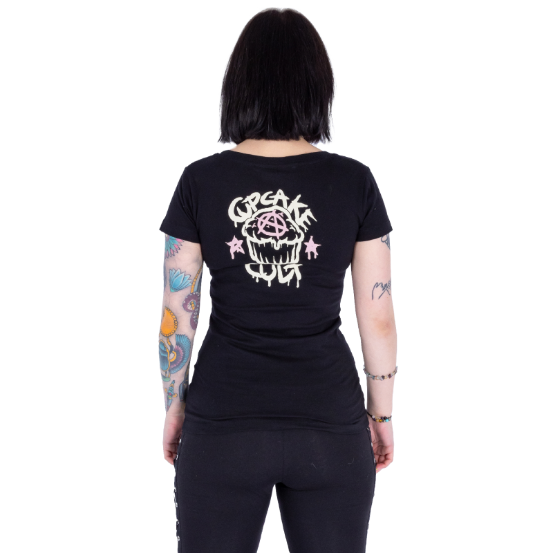 T-Shirt Manches courtes Gothic de Cupcake Cult - Sleepy Bats - T-Shirt - S - pour Femme - noir - Cupcake Cult - View 2