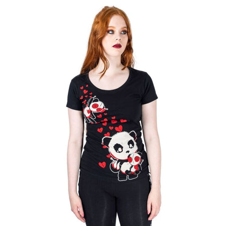 T-Shirt Manches courtes Gothic de Killer Panda - Voodoo Panda - T-shirt - M à XL - pour Femme - noir - Killer Panda