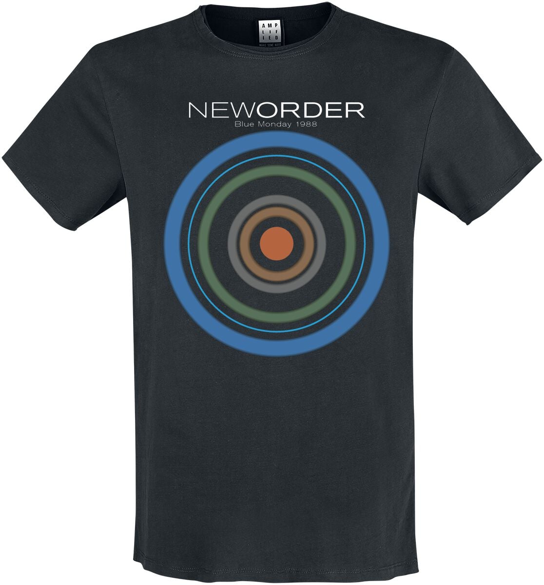T-Shirt Manches courtes  de New Order - Amplified Collection - Blue Monday - S à 3XL - pour Homme - noir - New Order