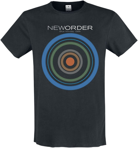 T-Shirt Manches courtes  de New Order - Amplified Collection - Blue Monday - S à 3XL - pour Homme - noir - New Order