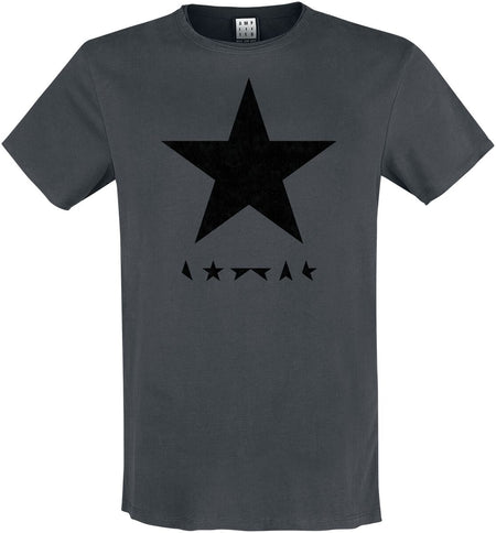 T-Shirt Manches courtes  de David Bowie - Amplified Collection - Black Star - S à 3XL - pour Homme - anthracite - David Bowie