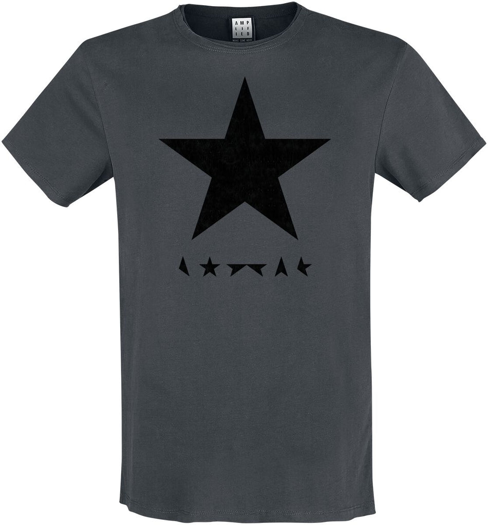 T-Shirt Manches courtes  de David Bowie - Amplified Collection - Black Star - S à 3XL - pour Homme - anthracite - David Bowie