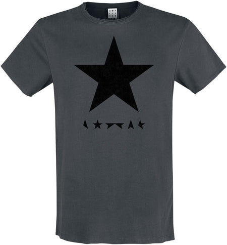T-Shirt Manches courtes  de David Bowie - Amplified Collection - Black Star - S à L - pour Homme - anthracite - David Bowie