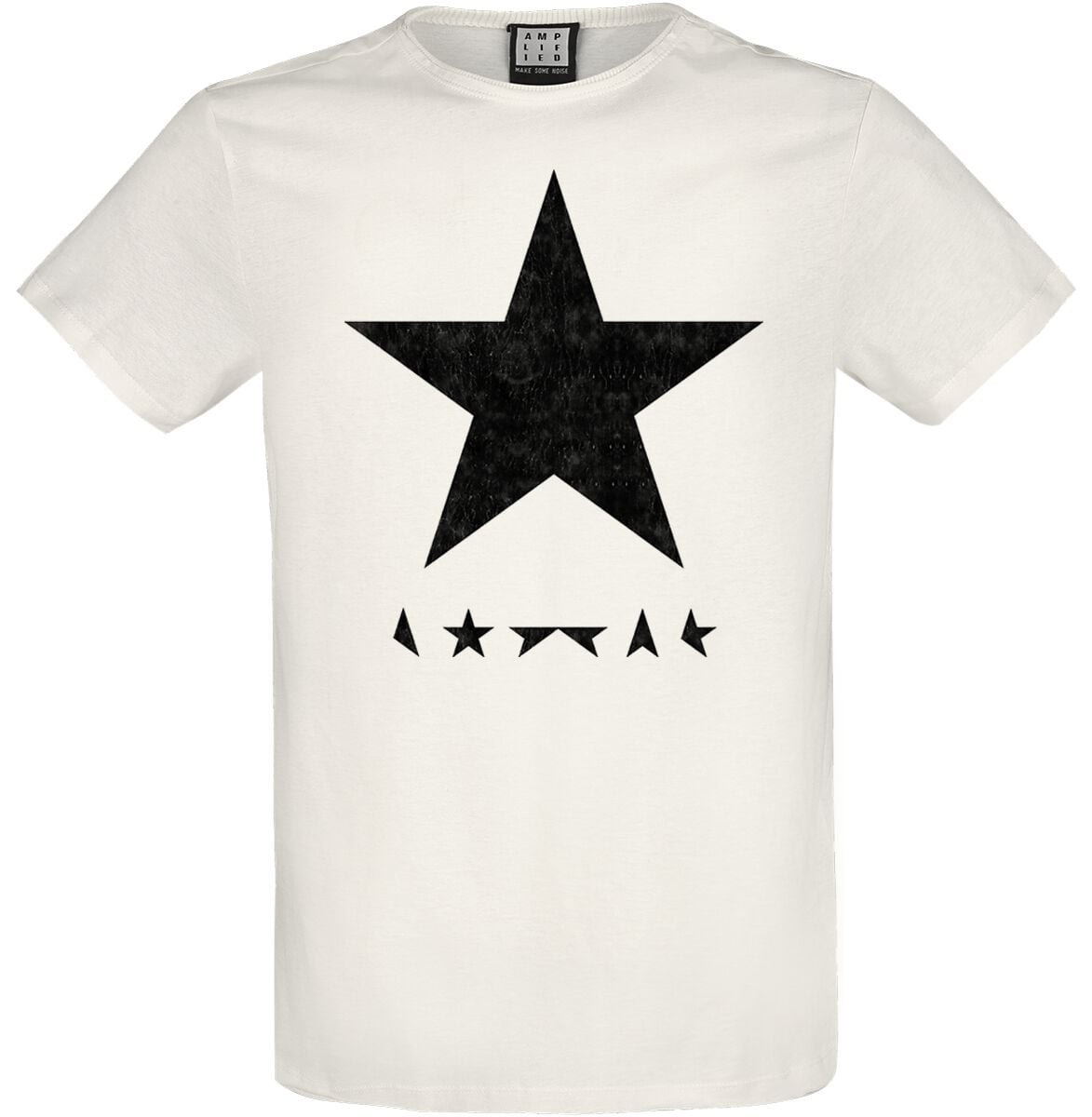 T-Shirt Manches courtes  de David Bowie - Amplified Collection - Black Star - S à XXL - pour Homme - blanc cassé - David Bowie