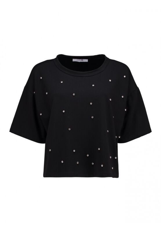 T-Shirt Manches courtes  de Hailys - 3/4 C SW Je44an - XS à L - pour Femme - noir - Hailys