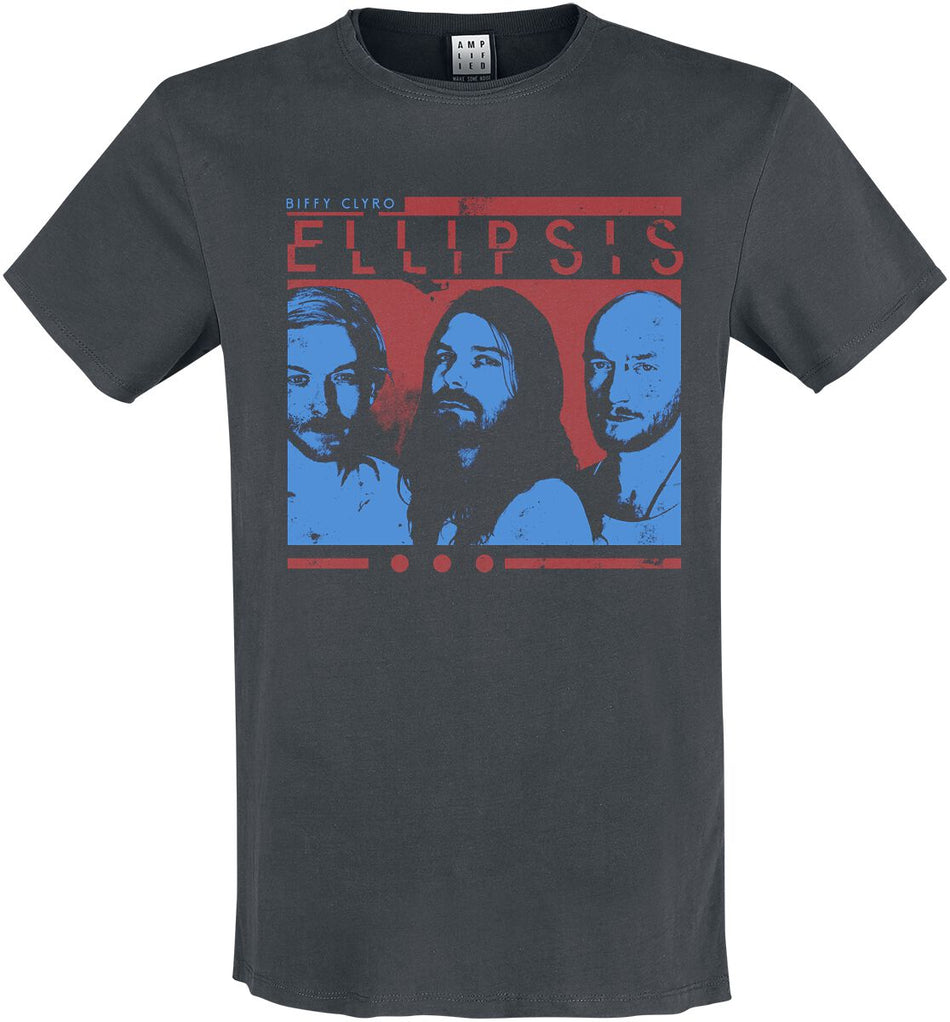 T-Shirt Manches courtes  de Biffy Clyro - Amplified Collection - Ellipsis - S à 3XL - pour Homme - anthracite - Biffy Clyro