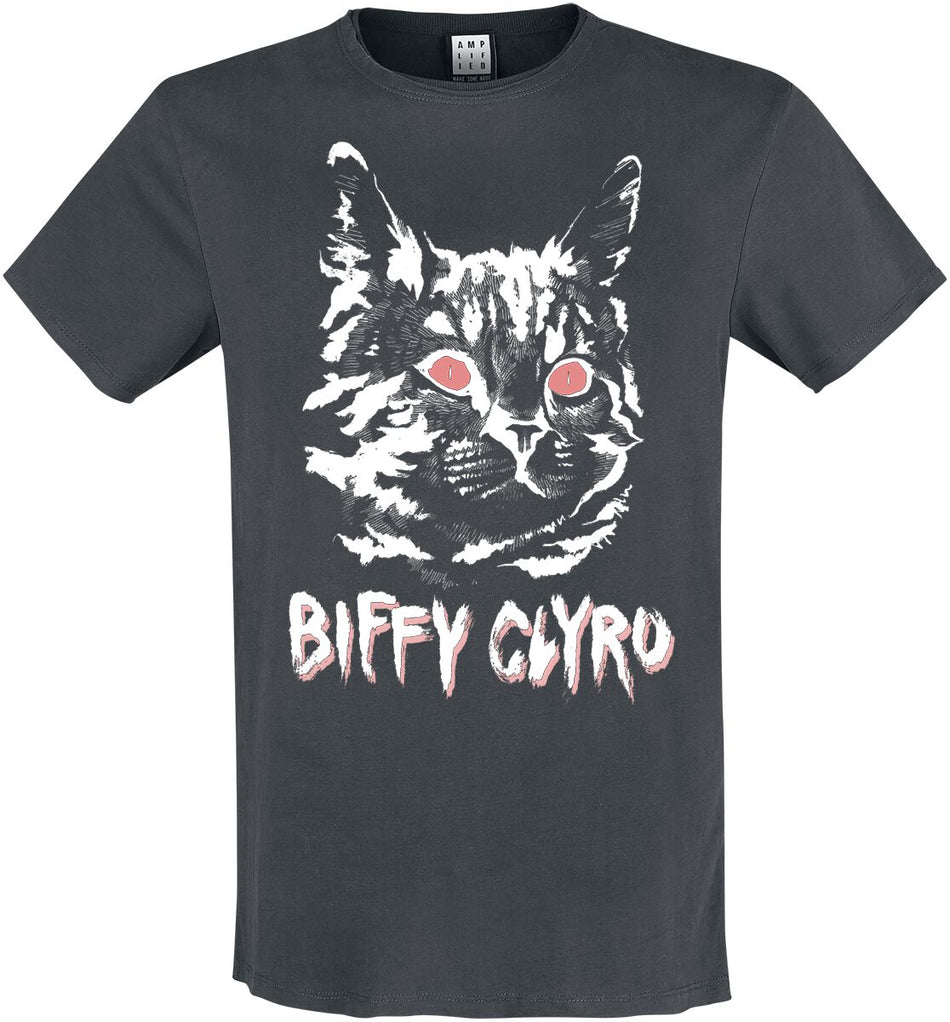 T-Shirt Manches courtes  de Biffy Clyro - Amplified Collection - Black Cat - L à XXL - pour Homme - anthracite - Biffy Clyro