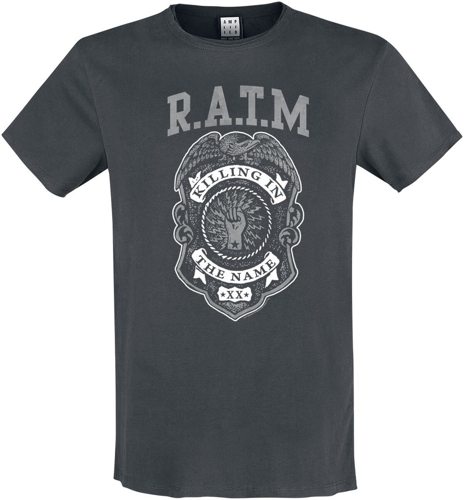 T-Shirt Manches courtes  de Rage Against The Machine - Amplified Collection - Killing In The Name Of - S à 3XL - pour Homme - anthracite - Rage Against The Machine