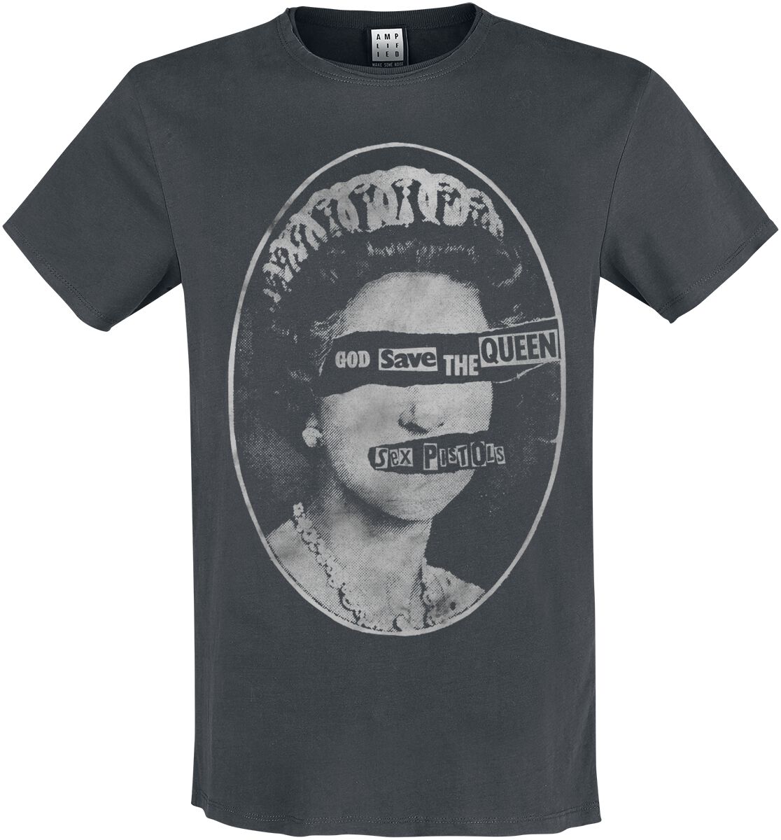 T-Shirt Manches courtes  de Sex Pistols - Amplified Collection - Queens - S à 3XL - pour Homme - anthracite - Sex Pistols