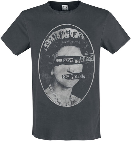 T-Shirt Manches courtes  de Sex Pistols - Amplified Collection - Queens - S à 3XL - pour Homme - anthracite - Sex Pistols