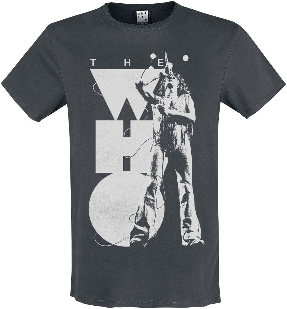 T-Shirt Manches courtes  de The Who - Amplified Collection - Roger Singing - S à XXL - pour Homme - anthracite - The Who