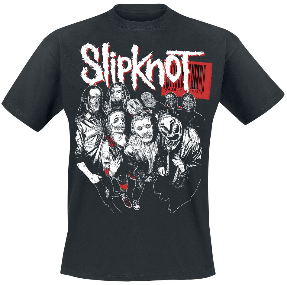T-Shirt Manches courtes  de Slipknot - Barcode Band - S à 3XL - pour Homme - noir - Slipknot