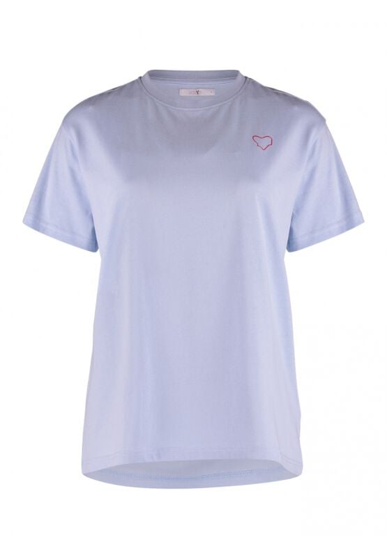 T-Shirt Manches courtes  de Hailys - SS C TP Tr44ish - S à L - pour Femme - bleu - Hailys