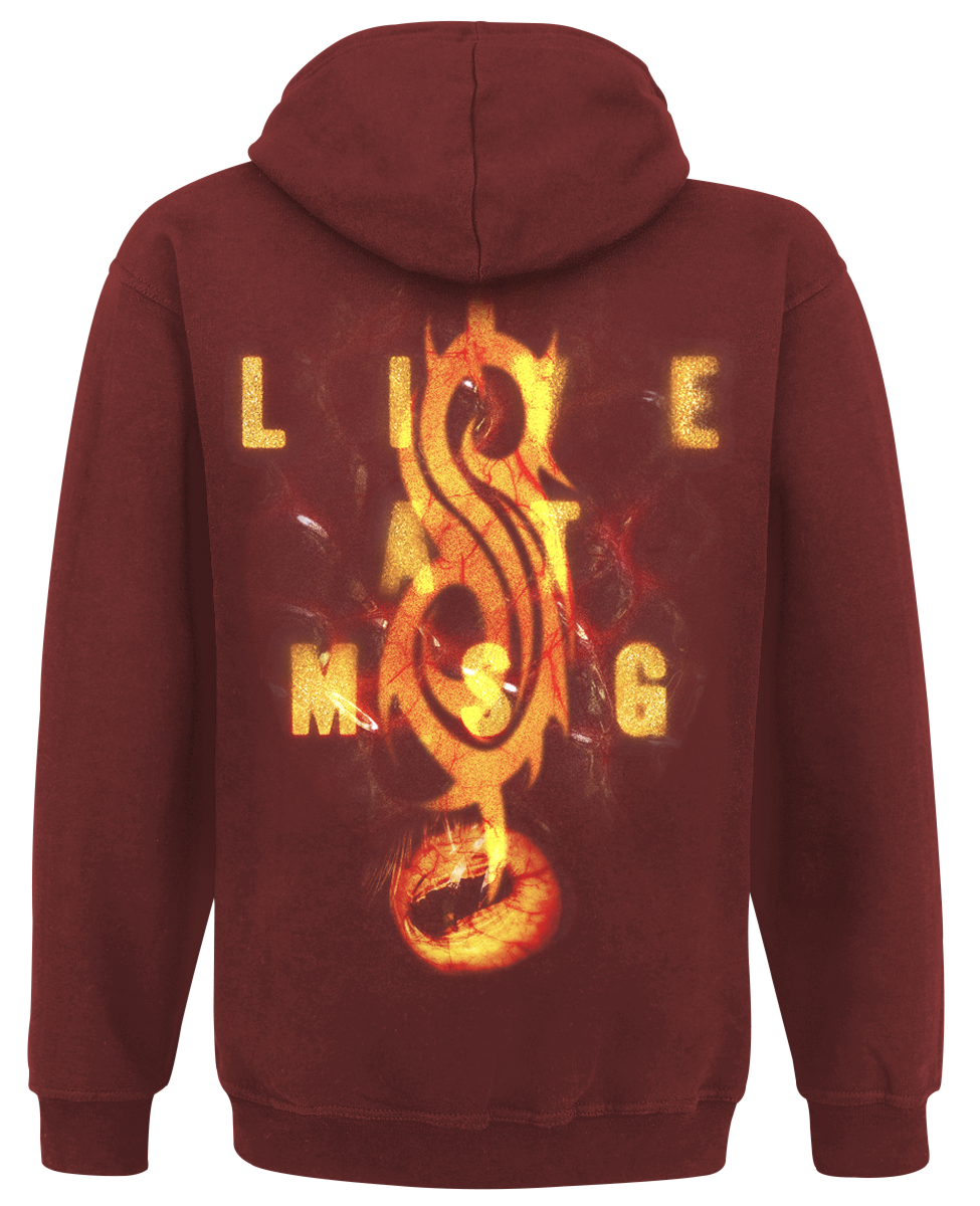 Sweat-shirt à capuche  de Slipknot - Live At MSG - S à XXL - pour Homme - rouge - Slipknot - View 2