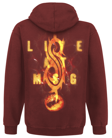 Sweat-shirt à capuche  de Slipknot - Live At MSG - S à XXL - pour Homme - rouge - Slipknot - View 2