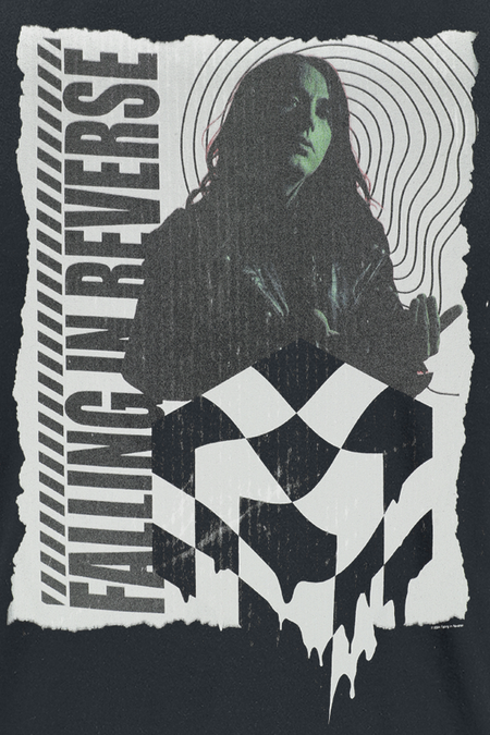 T-Shirt Manches courtes  de Falling In Reverse - 21 Checkered - M à XL - pour Homme - noir - Falling In Reverse - View 2