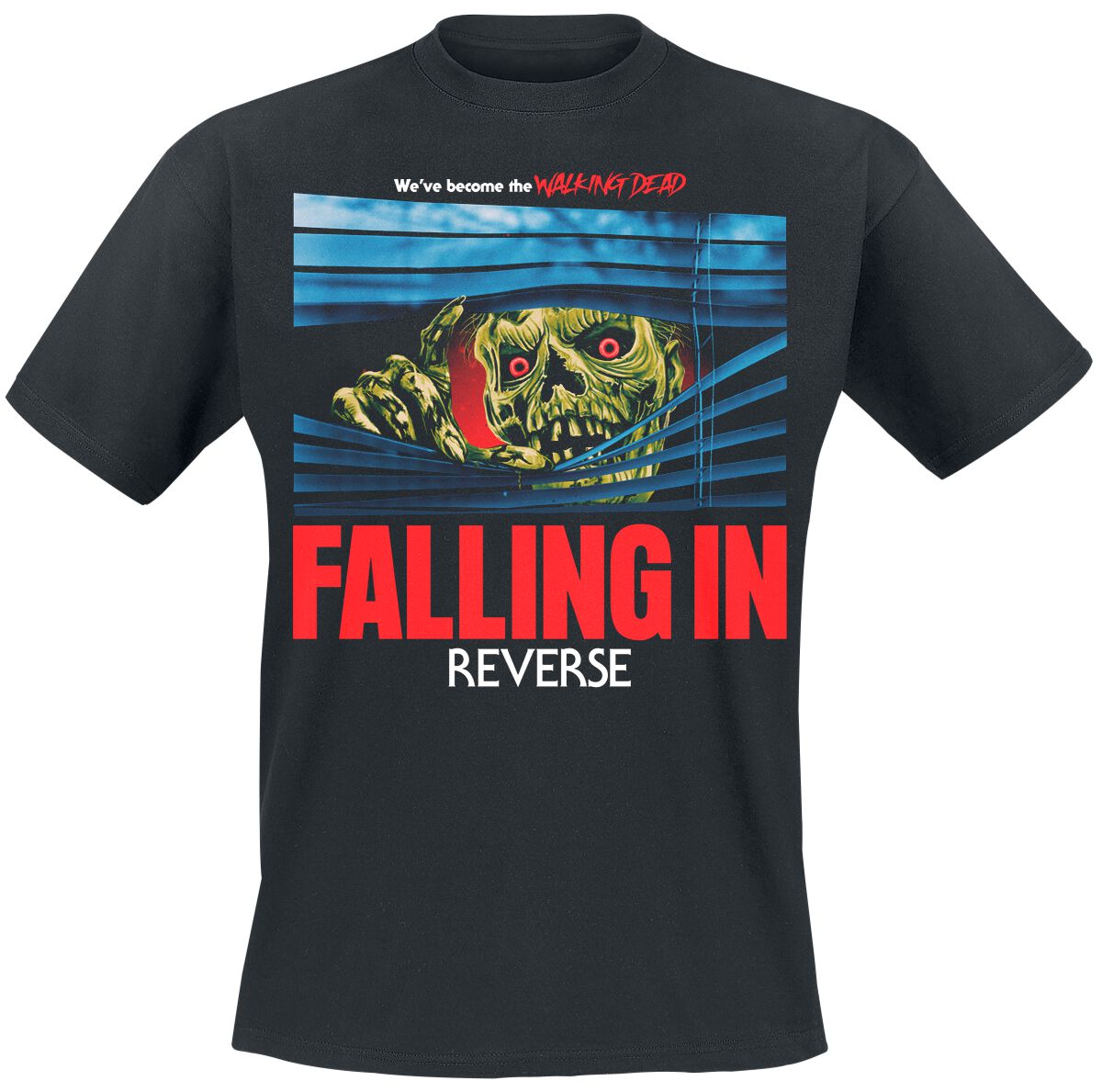 T-Shirt Manches courtes  de Falling In Reverse - Walking Dead - S à 4XL - pour Homme - noir - Falling In Reverse