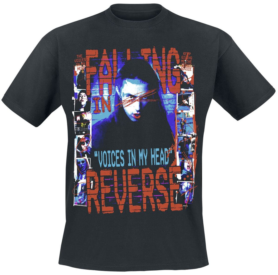 T-Shirt Manches courtes  de Falling In Reverse - Voice College - S à 4XL - pour Homme - noir - Falling In Reverse