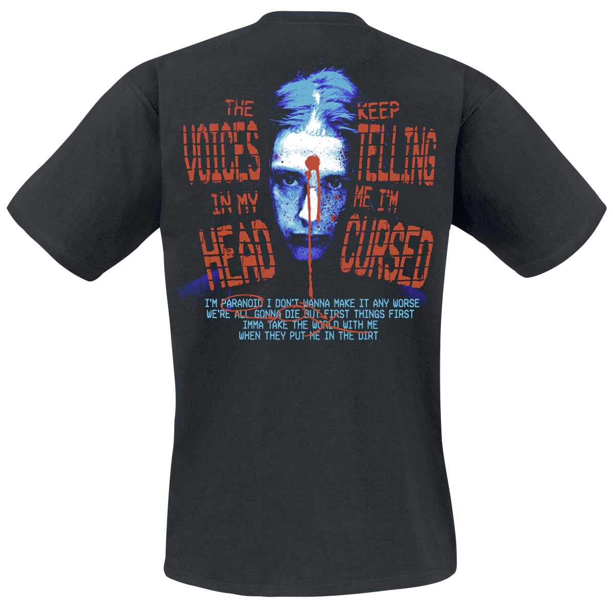 T-Shirt Manches courtes  de Falling In Reverse - Voice College - S à 4XL - pour Homme - noir - Falling In Reverse - View 2