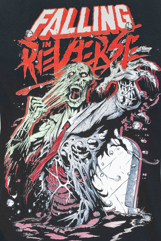 T-Shirt Manches courtes  de Falling In Reverse - Grave Zombie - S à 4XL - pour Homme - noir - Falling In Reverse - View 2