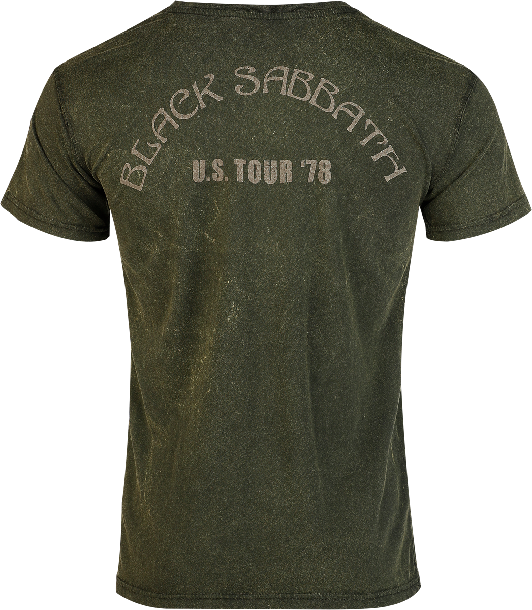 T-Shirt Manches courtes  de Black Sabbath - US Tour 78 - S à 4XL - pour Homme - multicolore - Black Sabbath - View 2