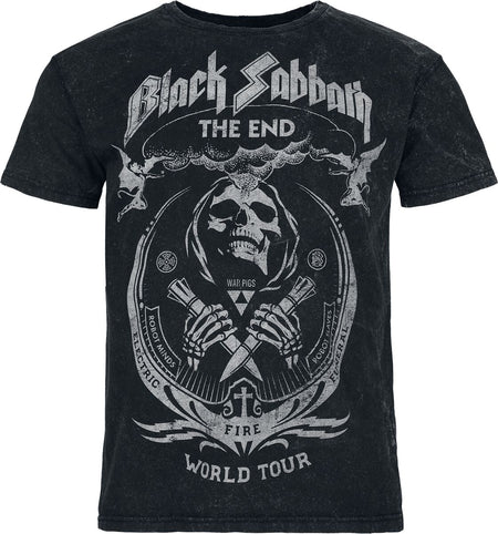 T-Shirt Manches courtes  de Black Sabbath - The End - S à 4XL - pour Homme - multicolore - Black Sabbath