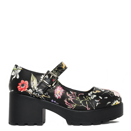 Talons hauts Rockabilly de KOI - Tira Mary Janes 'Floral Edition' - EU36 à EU41 - pour Femme - multicolore - KOI - View 2