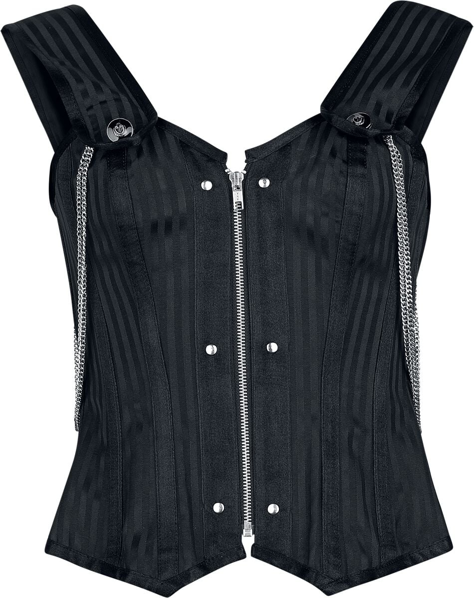 Corset Gothic de Gothicana by EMP - S à XL - pour Femme - noir - Gothicana by EMP