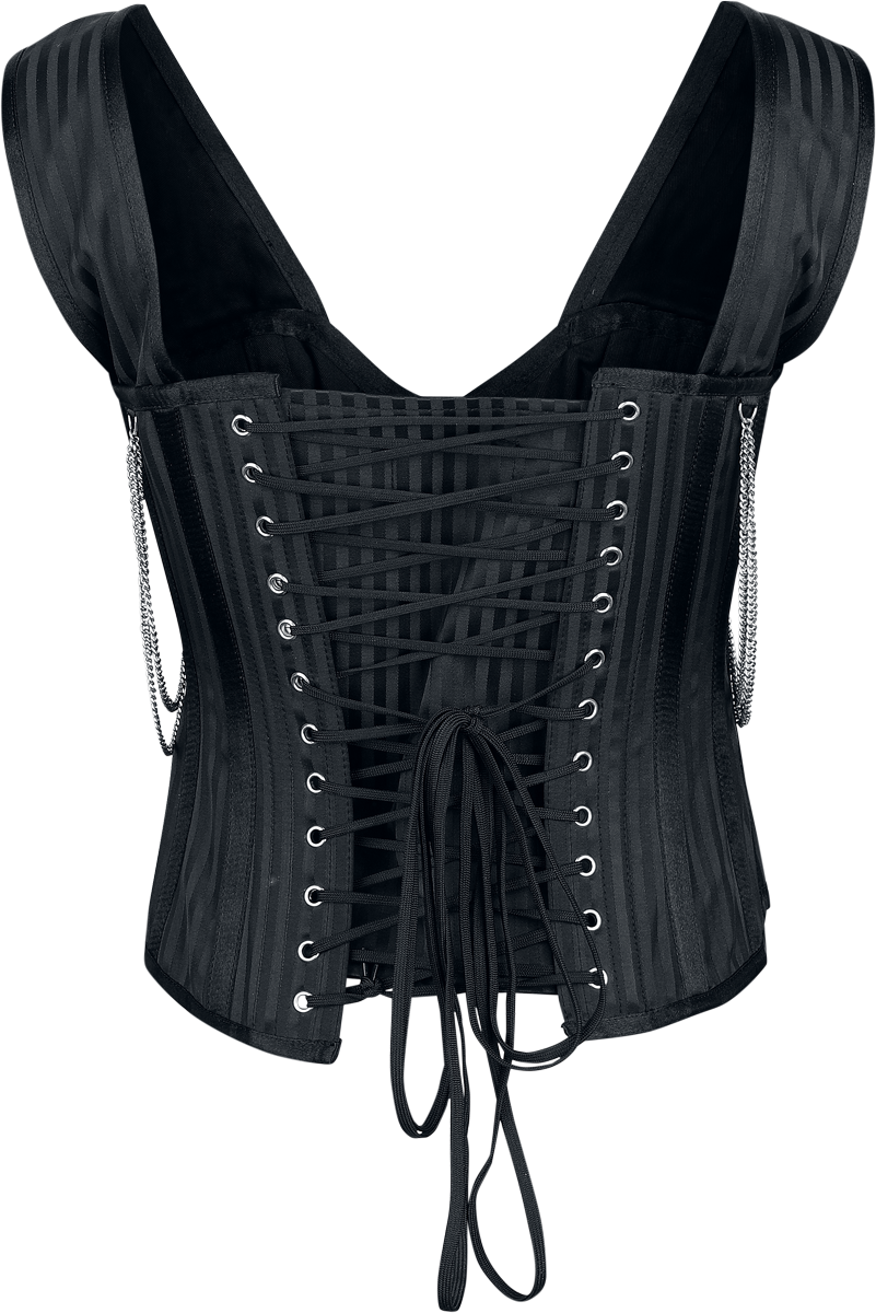 Corset Gothic de Gothicana by EMP - S à XL - pour Femme - noir - Gothicana by EMP - View 2