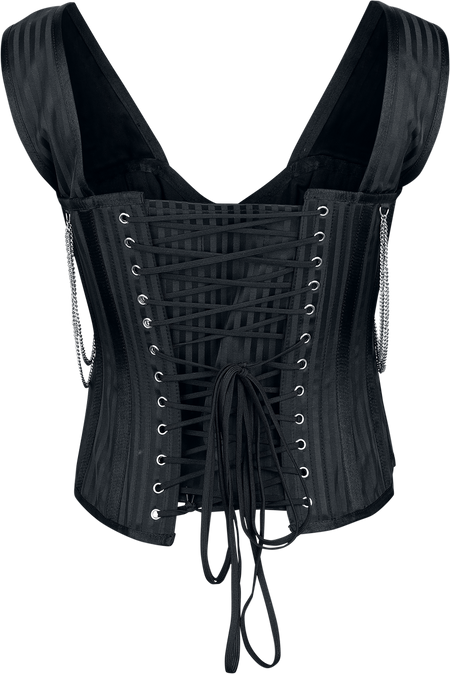 Corset Gothic de Gothicana by EMP - S à XL - pour Femme - noir - Gothicana by EMP - View 2
