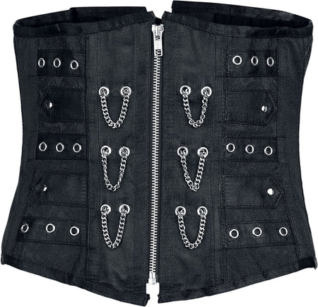 Ceinture Corset Gothic de Gothicana by EMP - S à XXL - pour Femme - noir - Gothicana by EMP
