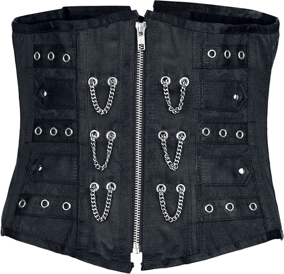 Ceinture Corset Gothic de Gothicana by EMP - S à XXL - pour Femme - noir - Gothicana by EMP