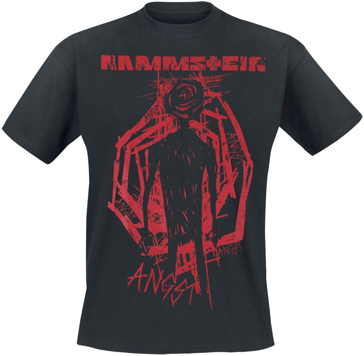 T-Shirt Manches courtes  de Rammstein - Schwarzer Mann - S à 5XL - pour Homme - noir - Rammstein