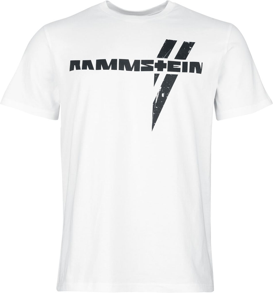 T-Shirt Manches courtes  de Rammstein - Schwarzer Balken - S à 5XL - pour Homme - blanc - Rammstein