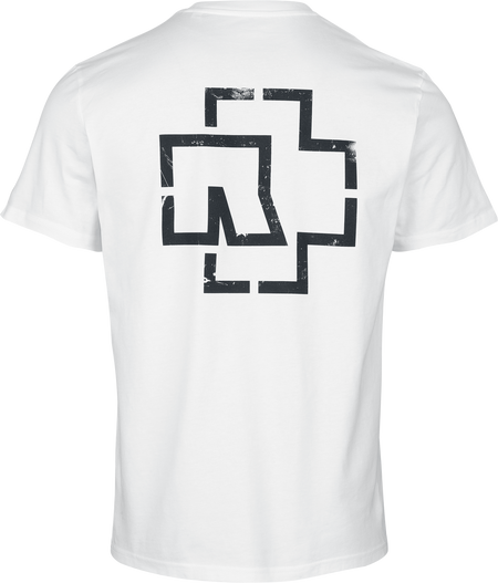 T-Shirt Manches courtes  de Rammstein - Schwarzer Balken - S à 5XL - pour Homme - blanc - Rammstein - View 2