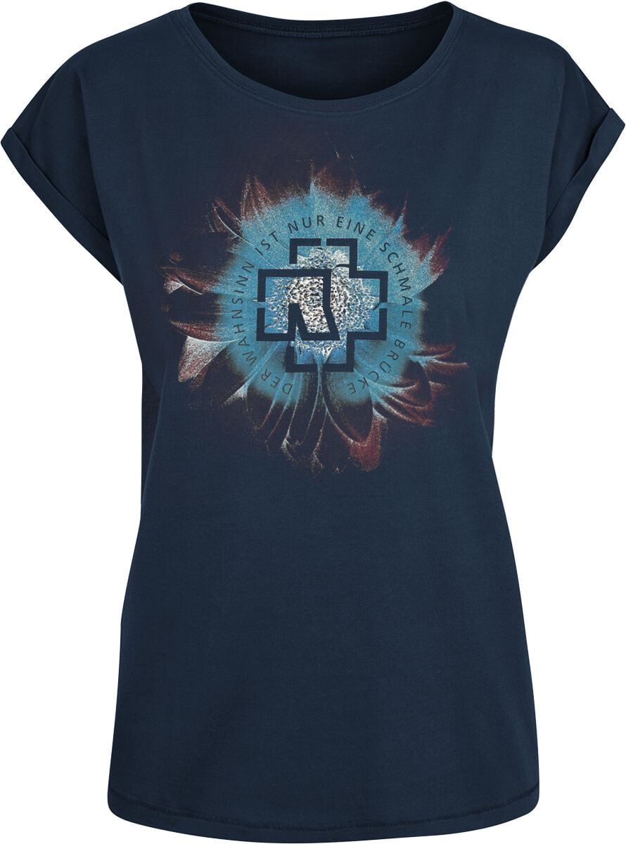 T-Shirt Manches courtes  de Rammstein - Wahnsinn - XS à L - pour Femme - marine - Rammstein