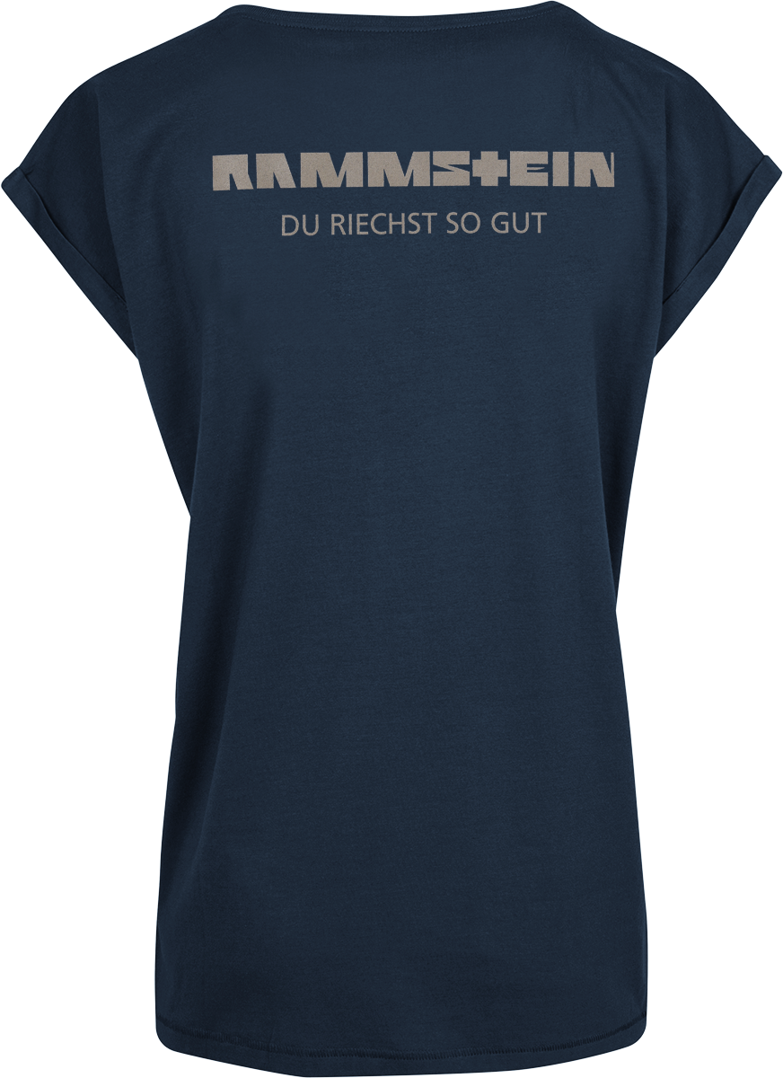 T-Shirt Manches courtes  de Rammstein - Wahnsinn - XS à L - pour Femme - marine - Rammstein - View 2
