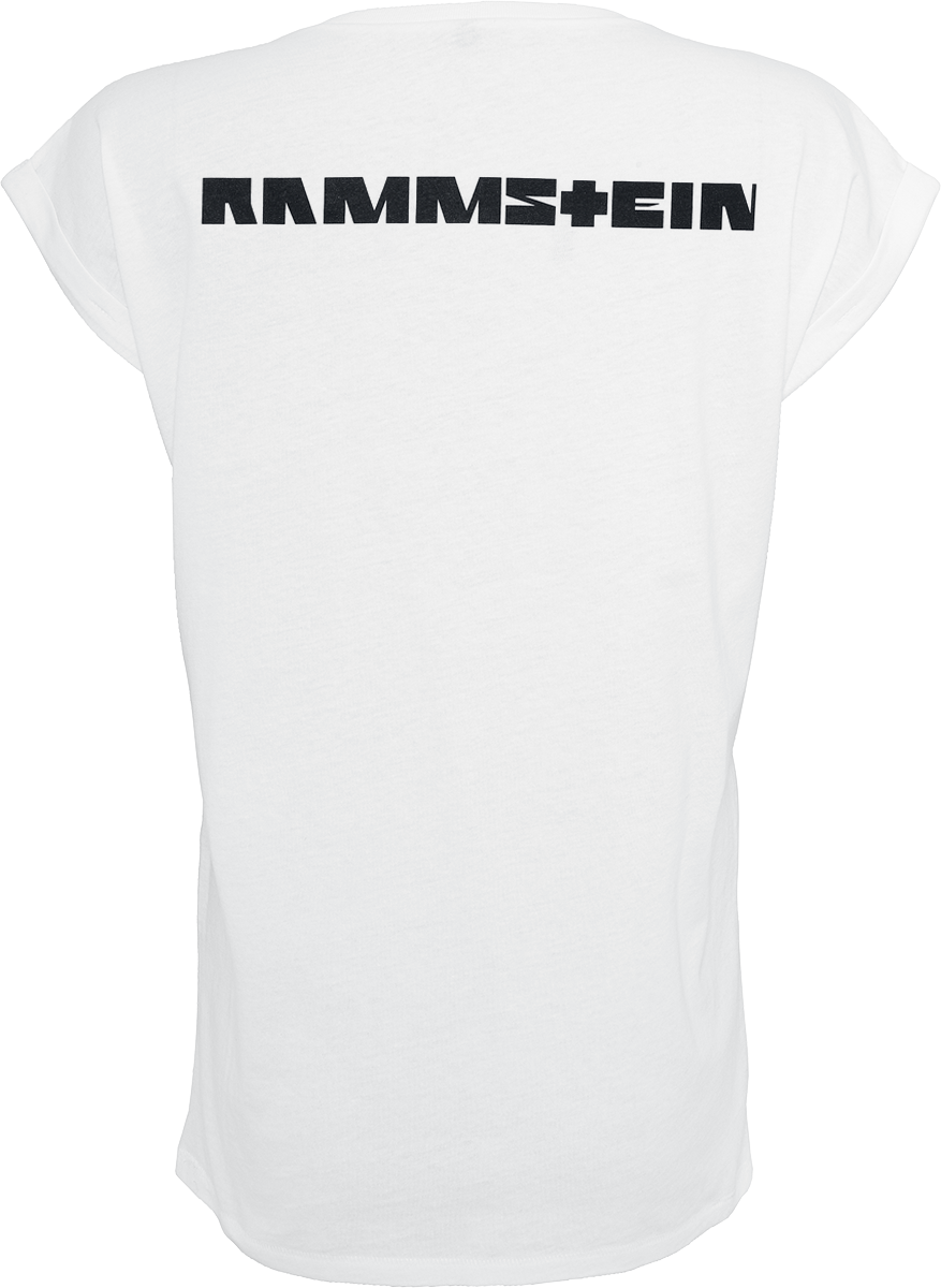 T-Shirt Manches courtes  de Rammstein - Logo - S à XXL - pour Femme - blanc - Rammstein - View 2