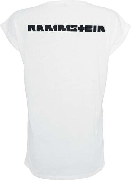 T-Shirt Manches courtes  de Rammstein - Logo - S à XXL - pour Femme - blanc - Rammstein - View 2