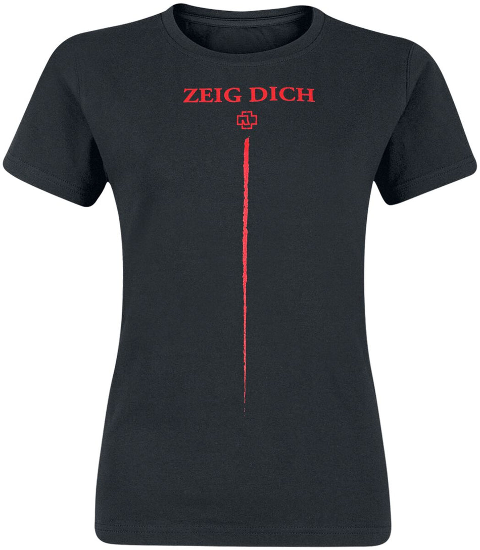 T-Shirt Manches courtes  de Rammstein - Zeig Dich - S à XXL - pour Femme - noir - Rammstein