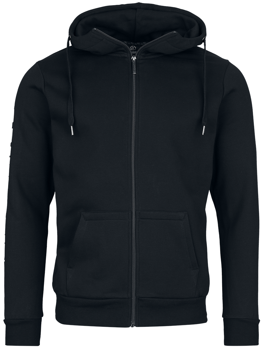 Sweat-shirt zippé à capuche  de Rammstein - Reih Dich Ein - S à L - pour Homme - noir - Rammstein - View 2