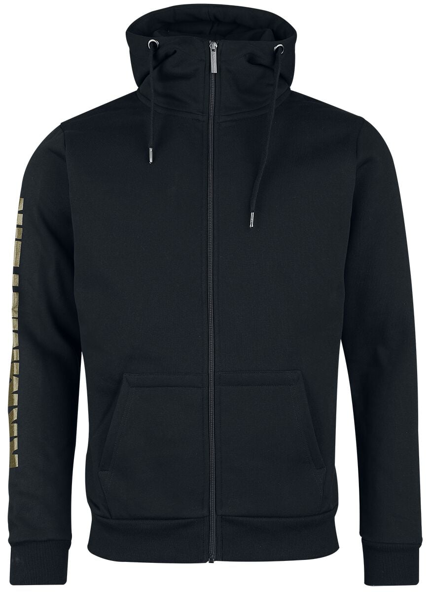 Sweat-shirt zippé à capuche  de Rammstein - Wings - S à 3XL - pour Homme - noir - Rammstein