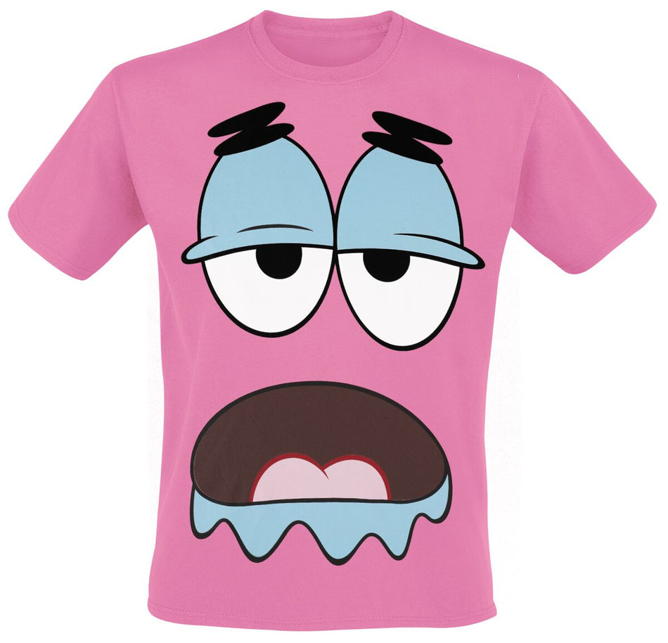 T-Shirt Manches courtes  de Bob L'Éponge - Patrick Big Face - S à XXL - pour Homme - rose - Bob L'Éponge