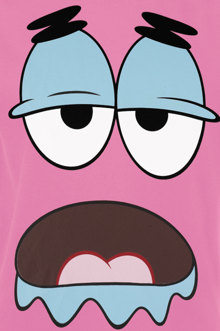 T-Shirt Manches courtes  de Bob L'Éponge - Patrick Big Face - S à XXL - pour Homme - rose - Bob L'Éponge - View 2
