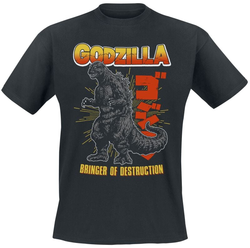 T-Shirt Manches courtes  de Godzilla - Bringer Of Destruction - S à XXL - pour Homme - noir - Godzilla