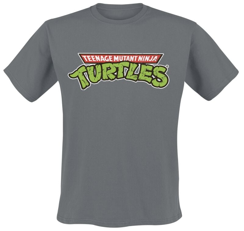 T-Shirt Manches courtes  de Les Tortues Ninja - TMNT Classic Logo - S à XXL - pour Homme - gris foncé - Les Tortues Ninja