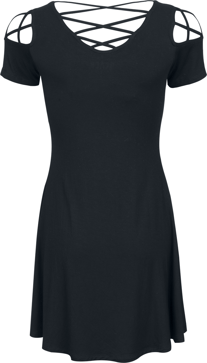 Robe courte  de Black Premium by EMP - Robe Imprimé Corbeau - S à XL - pour Femme - noir - Black Premium by EMP - View 2