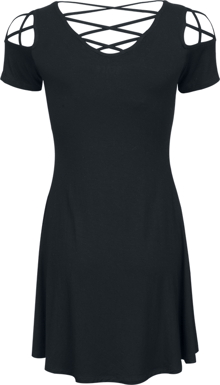 Robe courte  de Black Premium by EMP - Robe Imprimé Corbeau - S à XXL - pour Femme - noir - Black Premium by EMP - View 2