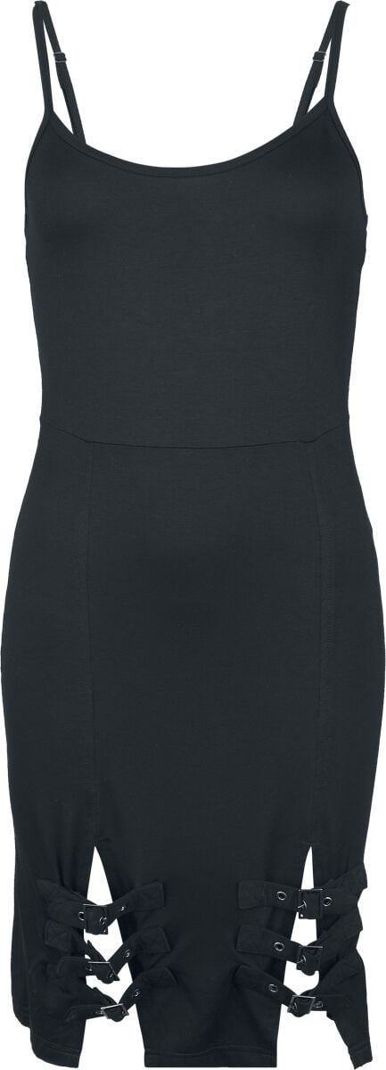 Robe courte  de Rock Rebel by EMP - Dress with Buckles - S à XXL - pour Femme - noir - Rock Rebel by EMP