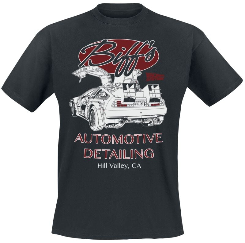 T-Shirt Manches courtes  de Retour Vers Le Futur - Biff's Automative Detailing - S à XXL - pour Homme - noir - Retour Vers Le Futur